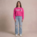 Polerón Paris Estampa Fucsia